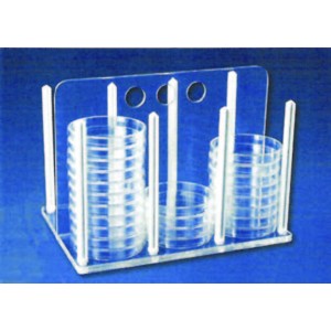 Petri dish rack